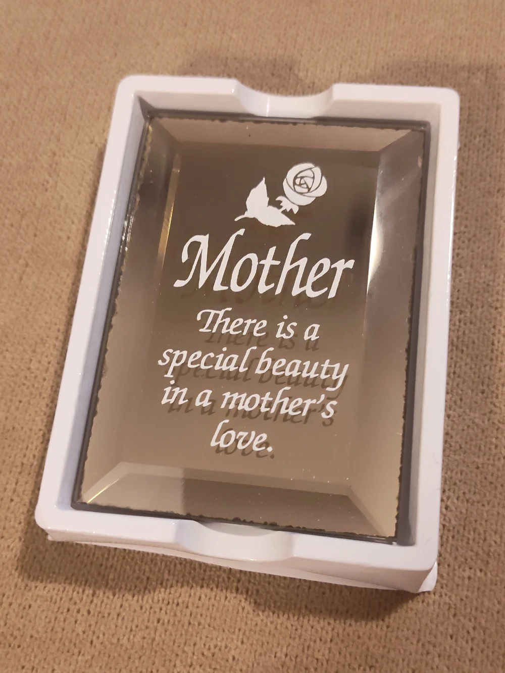 NWT! Mother Glass Plaque Wall Decor -